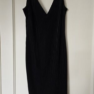 Forever 21 Black Ribbed Mini Dress